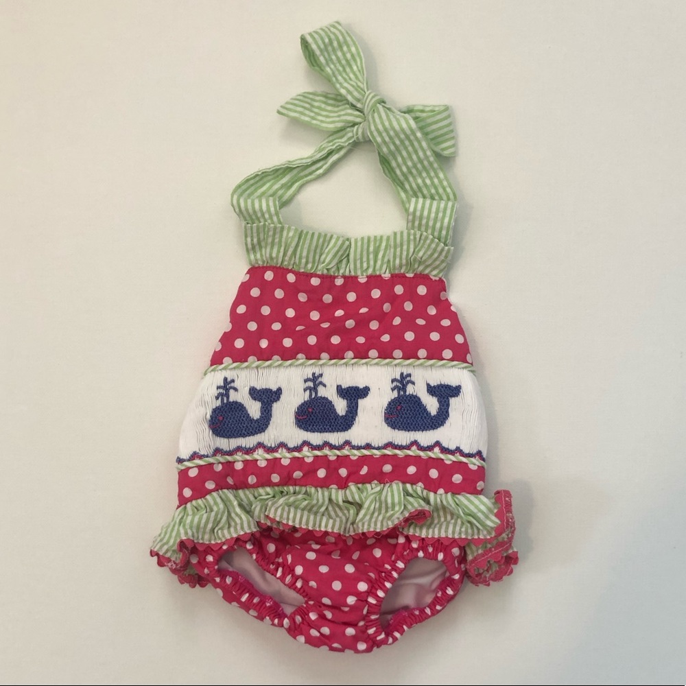 Seersucker Swimsuit / Bubble